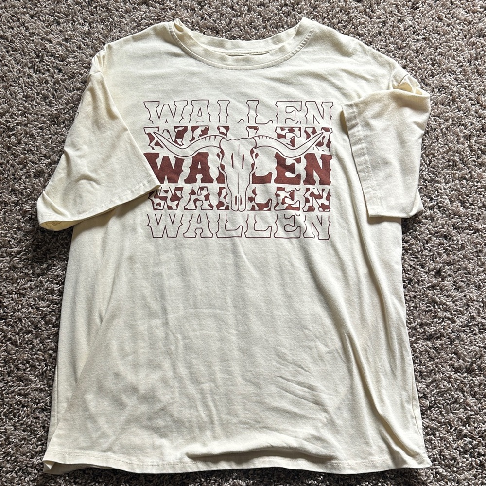 Wallen Graphic Short-Sleeve Tee in Cream